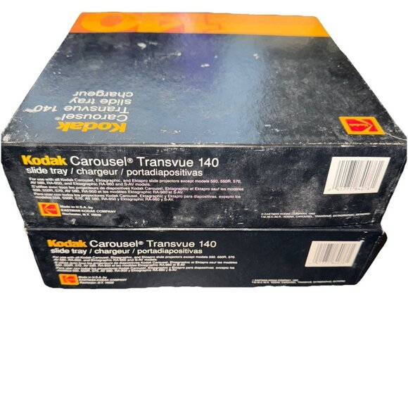 KODAK CAROUSEL TRANSVUE 140 Rotary Slide Tray 184-0768 Two Trays In Boxes - Picture 11 of 15